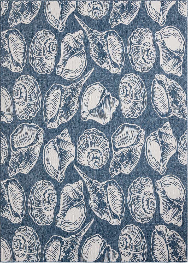 12' x 12' Easy-Clean Coastal Indoor / Outdoor Square Rug