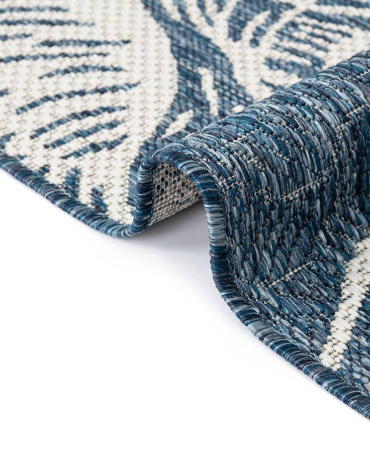 Detail image of 12' x 12'  Washable Coastal Indoor / Outdoor Square Rug