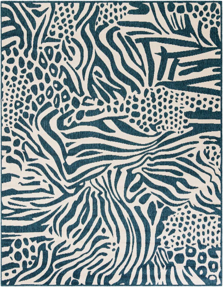 Detail image of 7' 10 x 7' 10 Easy-Clean Safari Indoor / Outdoor Square Rug