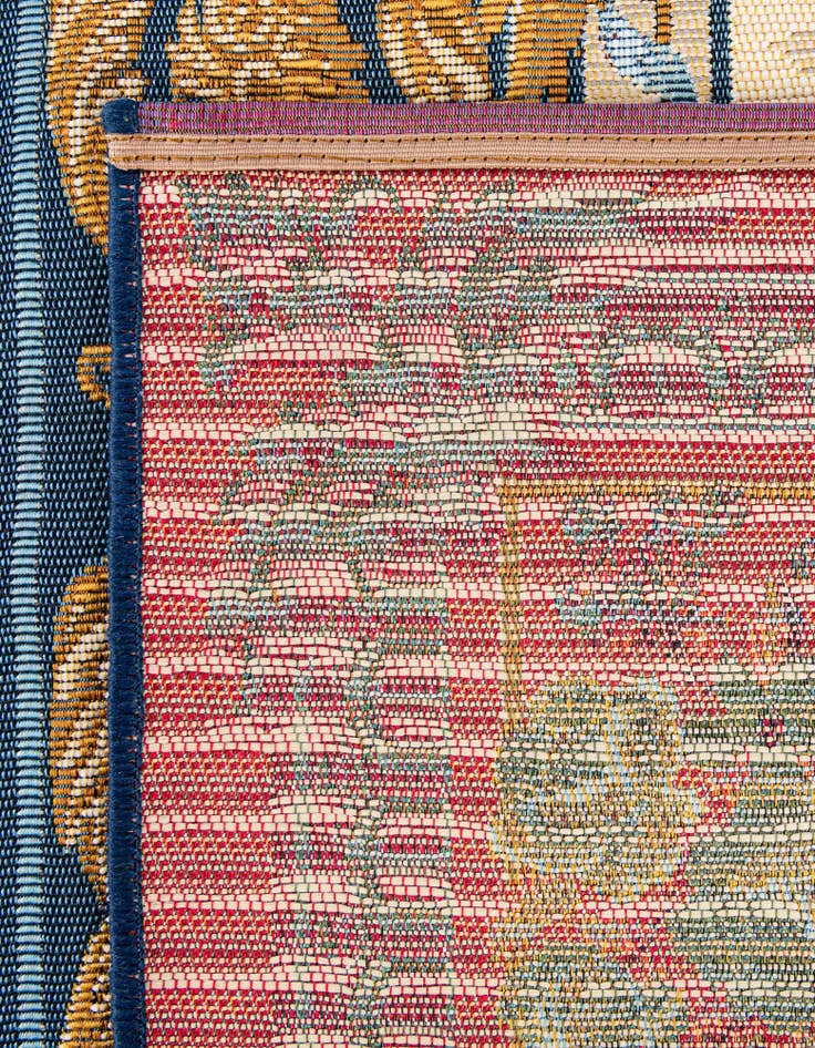 Detail image of 10' x 10' Easy-Clean Traditional Indoor / Outdoor Square Rug