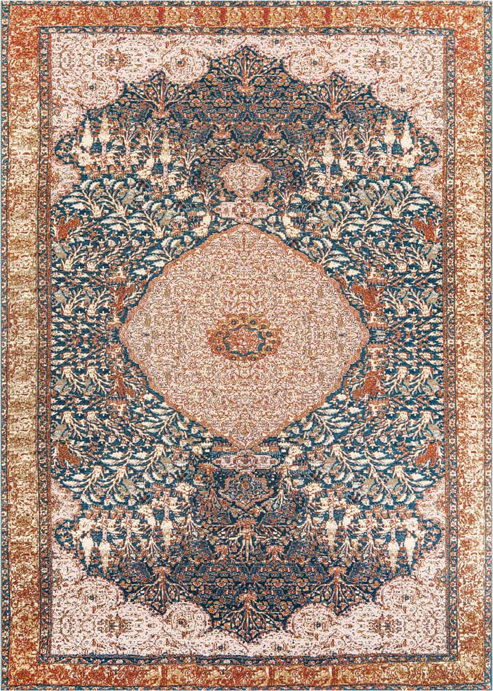 10' x 13' Easy-Clean Traditional Indoor / Outdoor Rug