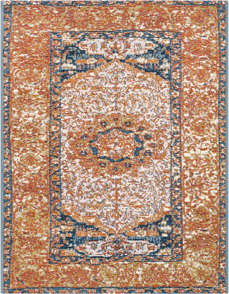 Detail image of 2' x 3' Easy-Clean Traditional Indoor / Outdoor Rug