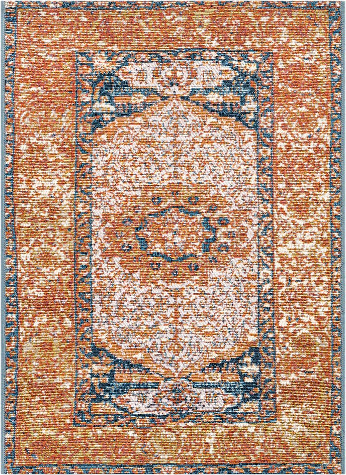 Detail image of 2' x 3' Easy-Clean Traditional Indoor / Outdoor Rug