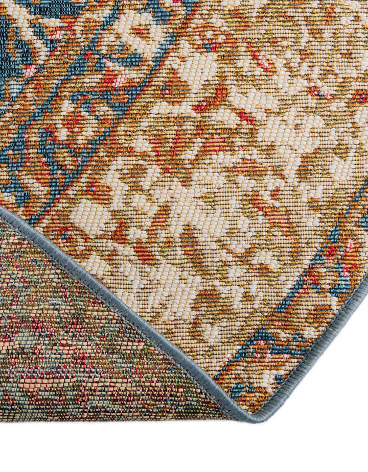 10' x 10' Easy-Clean Traditional Indoor / Outdoor Round Rug