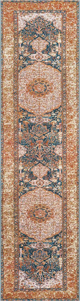 2' 7 x 10' Easy-Clean Traditional Indoor / Outdoor Runner Rug