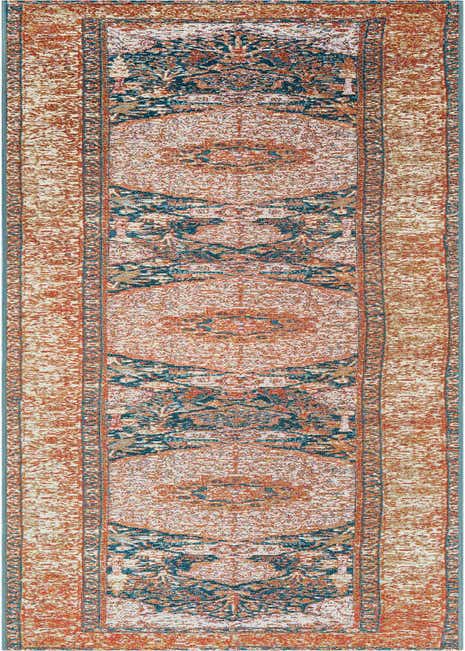 2' 7 x 12' Easy-Clean Traditional Indoor / Outdoor Runner Rug