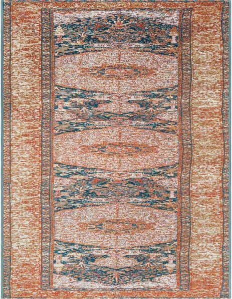 2' 7 x 12' Easy-Clean Traditional Indoor / Outdoor Runner Rug