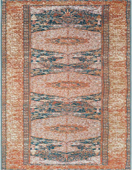 Detail image of 2' 7 x 12' Easy-Clean Traditional Indoor / Outdoor Runner Rug