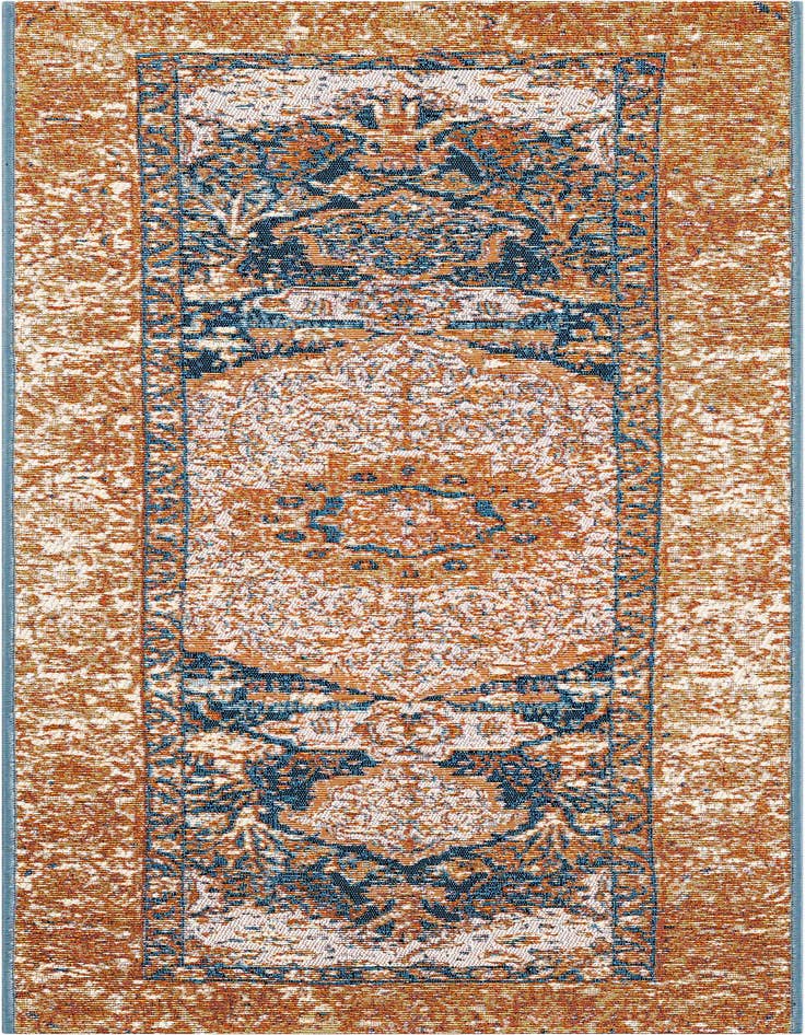 Detail image of 2' x 5' Easy-Clean Traditional Indoor / Outdoor Runner Rug
