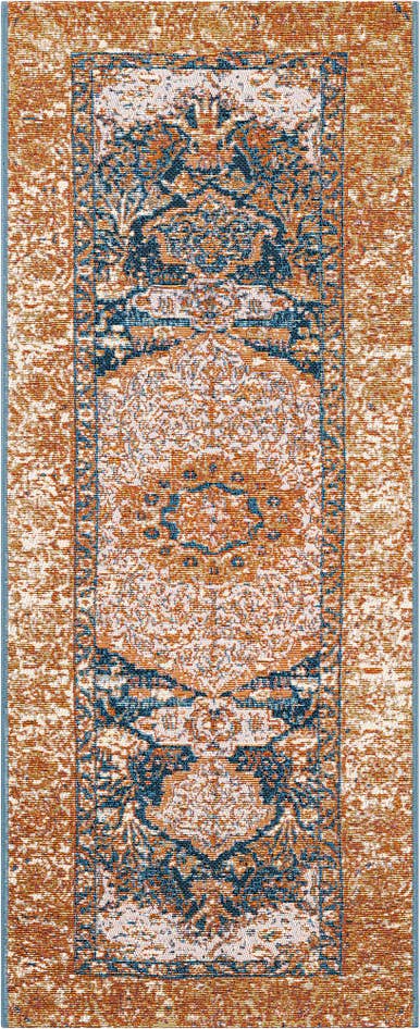 Detail image of 2' x 5' Easy-Clean Traditional Indoor / Outdoor Runner Rug