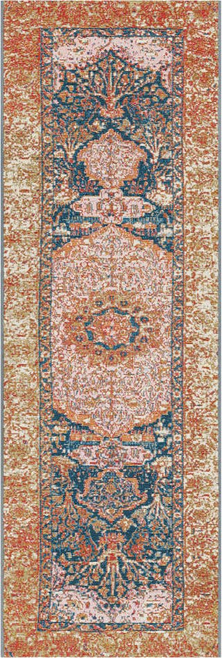 Detail image of 2' x 6' Easy-Clean Traditional Indoor / Outdoor Runner Rug