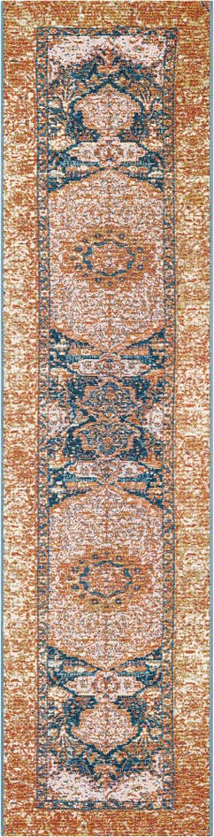 Detail image of 2' x 8' Easy-Clean Traditional Indoor / Outdoor Runner Rug