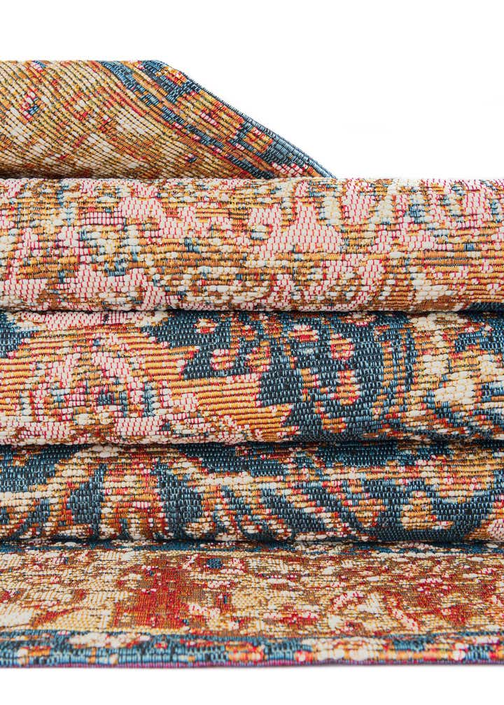 10' x 10' Easy-Clean Traditional Indoor / Outdoor Square Rug