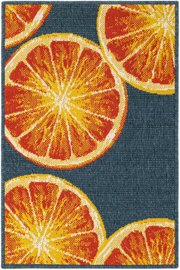 Detail image of 2' x 3' Easy-Clean Modern Indoor / Outdoor Rug