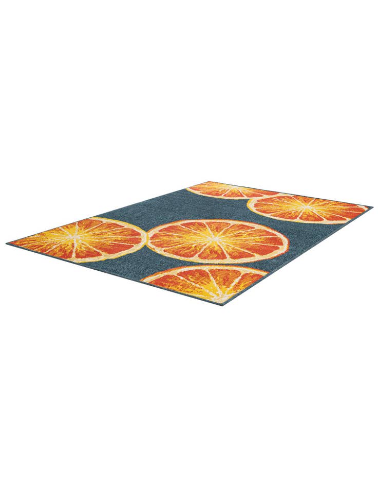 Detail image of 4' x 6'  Washable Modern Indoor / Outdoor Rug