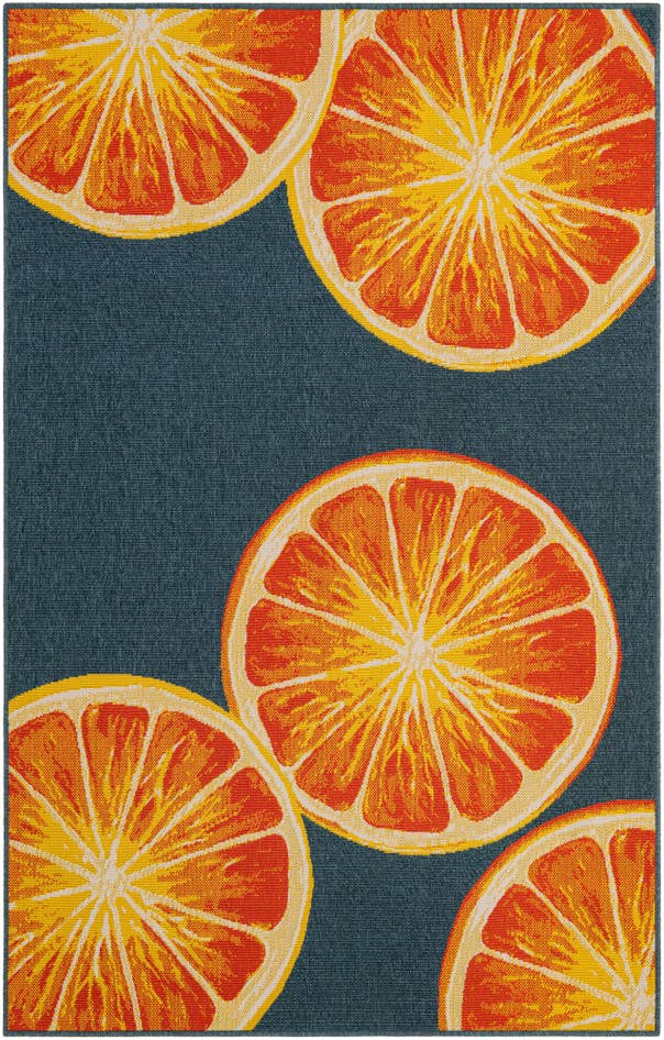 Detail image of 5' 3 x 8' Easy-Clean Modern Indoor / Outdoor Rug