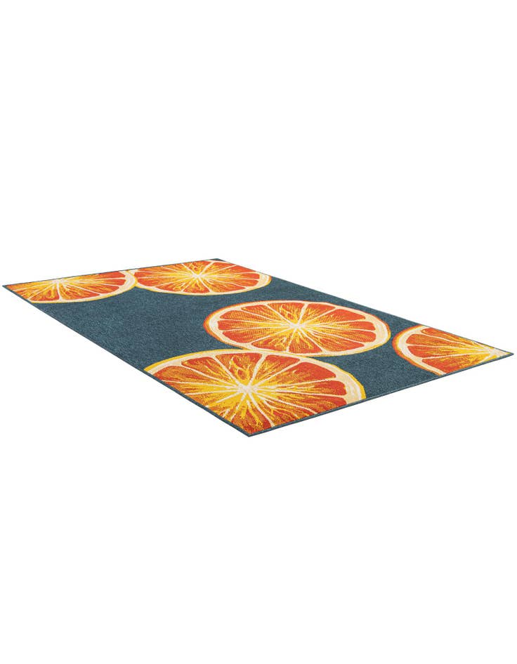 Detail image of 5' 3 x 8'  Washable Modern Indoor / Outdoor Rug