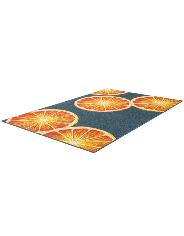 Detail image of 5' 3 x 8'  Washable Modern Indoor / Outdoor Rug