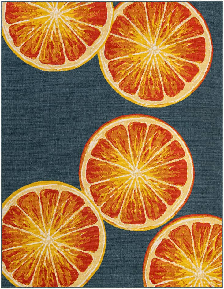 Detail image of 7' 10 x 10' Easy-Clean Modern Indoor / Outdoor Rug
