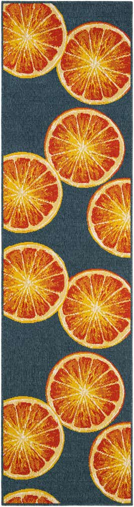 2' 7 x 10' Easy-Clean Modern Indoor / Outdoor Runner Rug