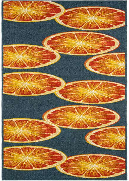 2' 7 x 12' Easy-Clean Modern Indoor / Outdoor Runner Rug