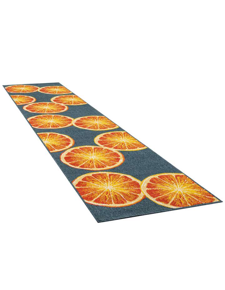 2' 7 x 12' Easy-Clean Modern Indoor / Outdoor Runner Rug