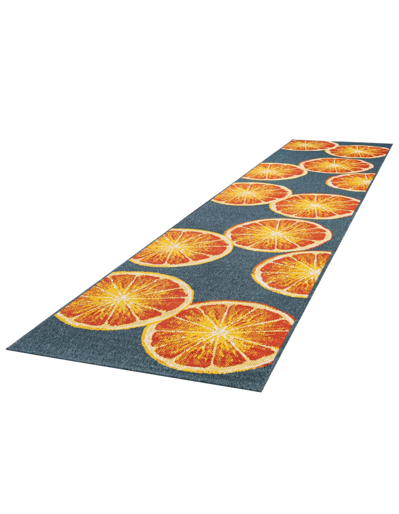 2' 7 x 12' Easy-Clean Modern Indoor / Outdoor Runner Rug