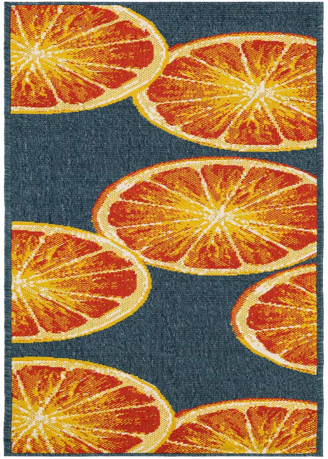 2' x 6' Easy-Clean Modern Indoor / Outdoor Runner Rug