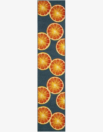 2' 7 x 12' Easy-Clean Modern Indoor / Outdoor Runner Rug