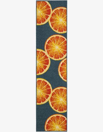 2' x 8' Easy-Clean Modern Indoor / Outdoor Runner Rug