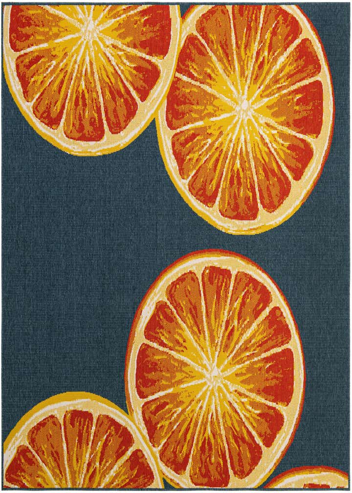 7' 10 x 7' 10 Easy-Clean Modern Indoor / Outdoor Square Rug