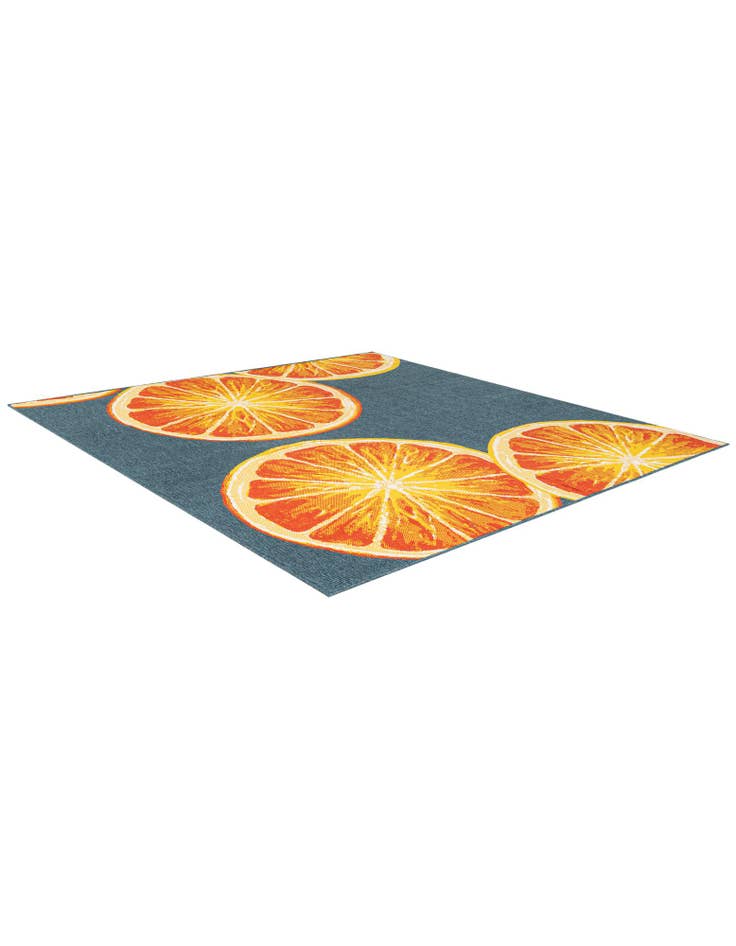 Detail image of 7' 10 x 7' 10  Washable Modern Indoor / Outdoor Square Rug