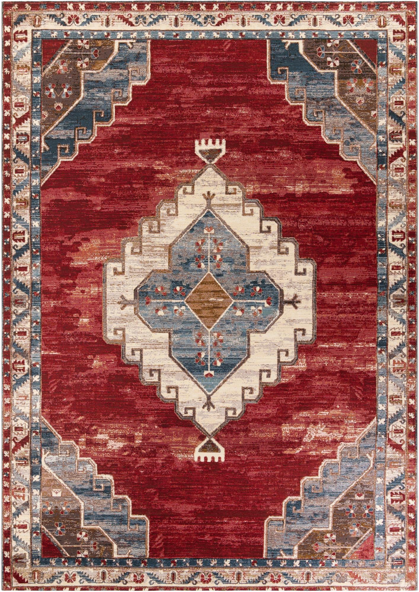 10' x 14' Easy-Clean Traditional Indoor / Outdoor Rug