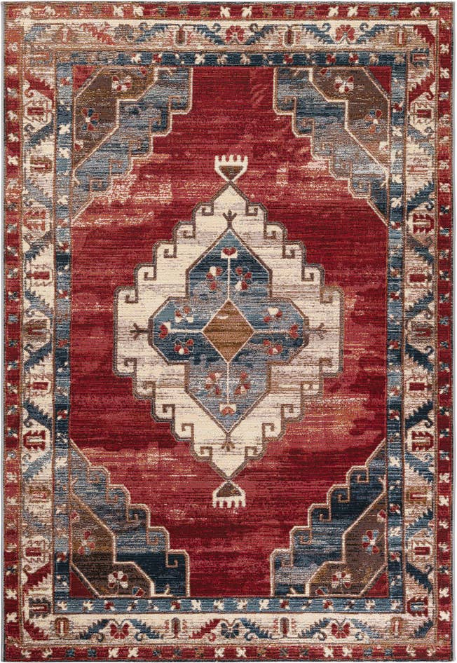 Detail image of 5' x 8' Easy-Clean Traditional Indoor / Outdoor Rug