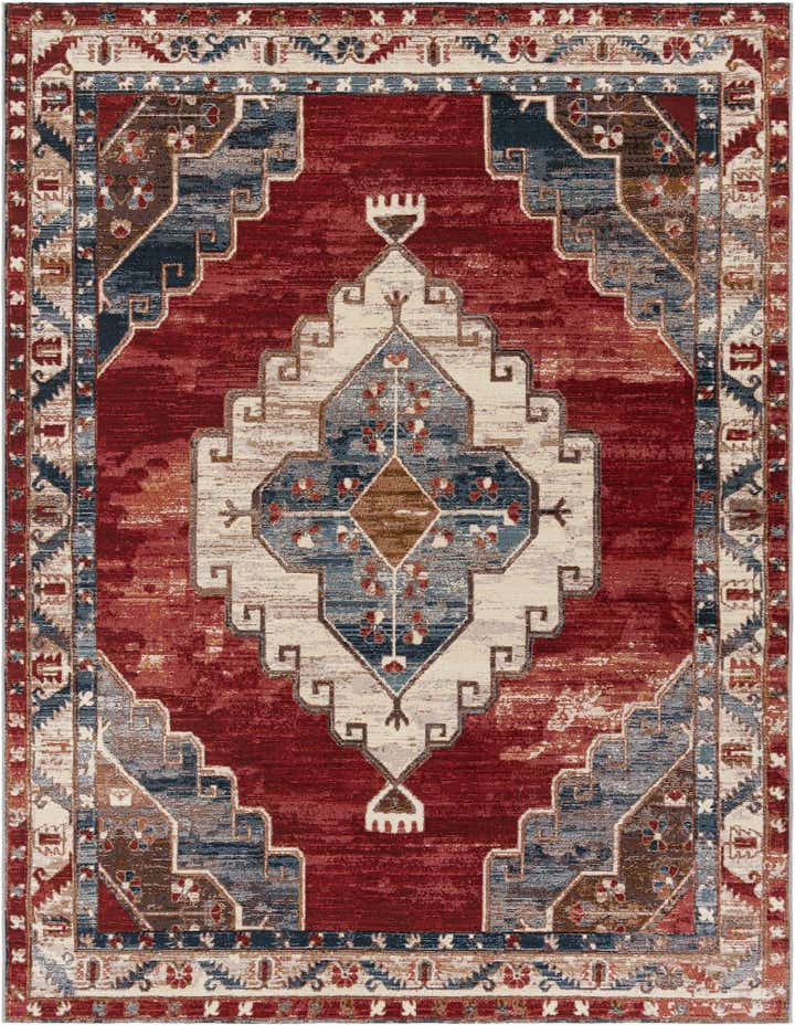 7' 10 x 10' Easy-Clean Traditional Indoor / Outdoor Rug