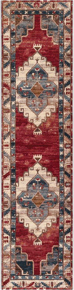 Detail image of 2' x 8' Easy-Clean Traditional Indoor / Outdoor Runner Rug