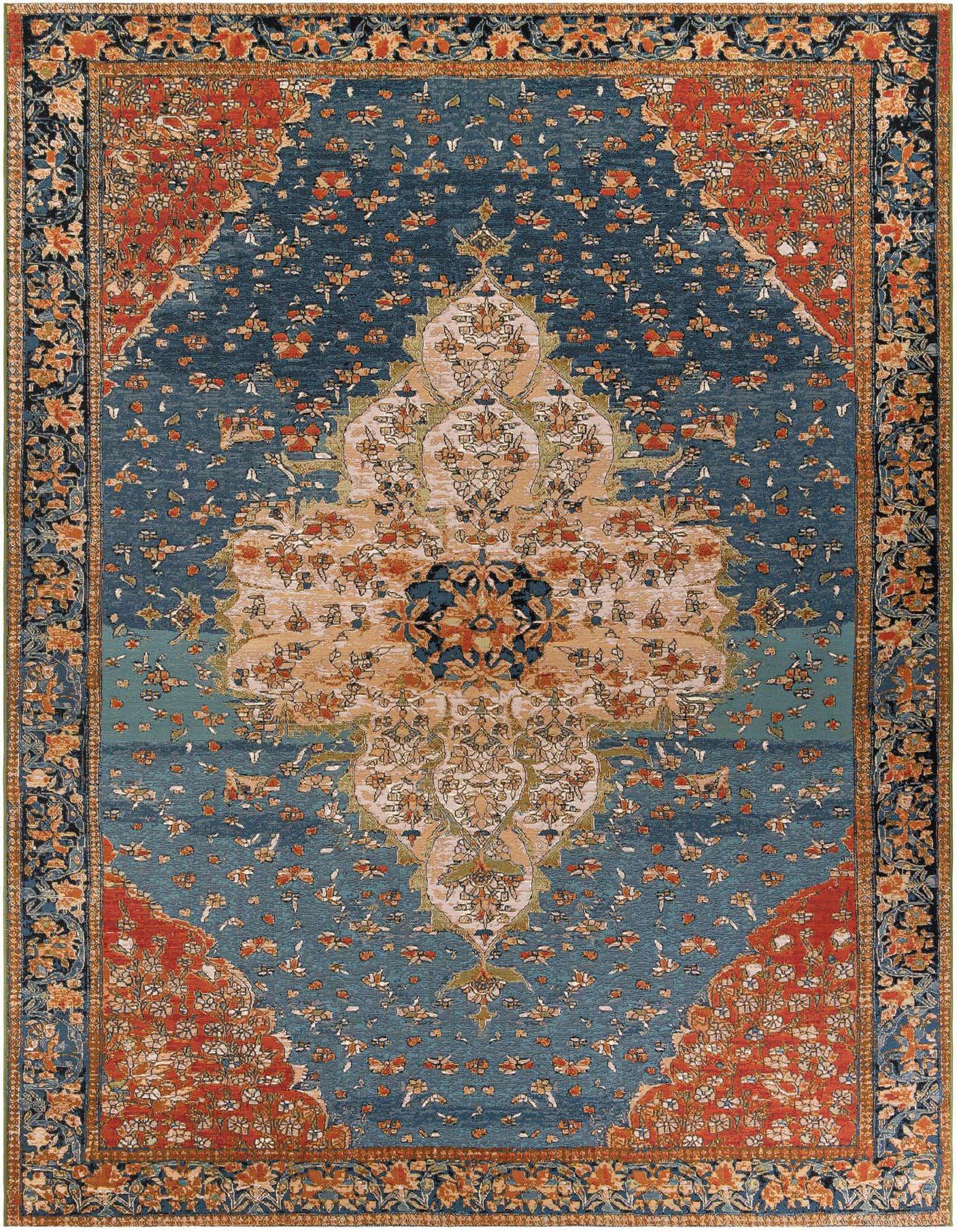 10' x 14' Easy-Clean Traditional Indoor / Outdoor Rug
