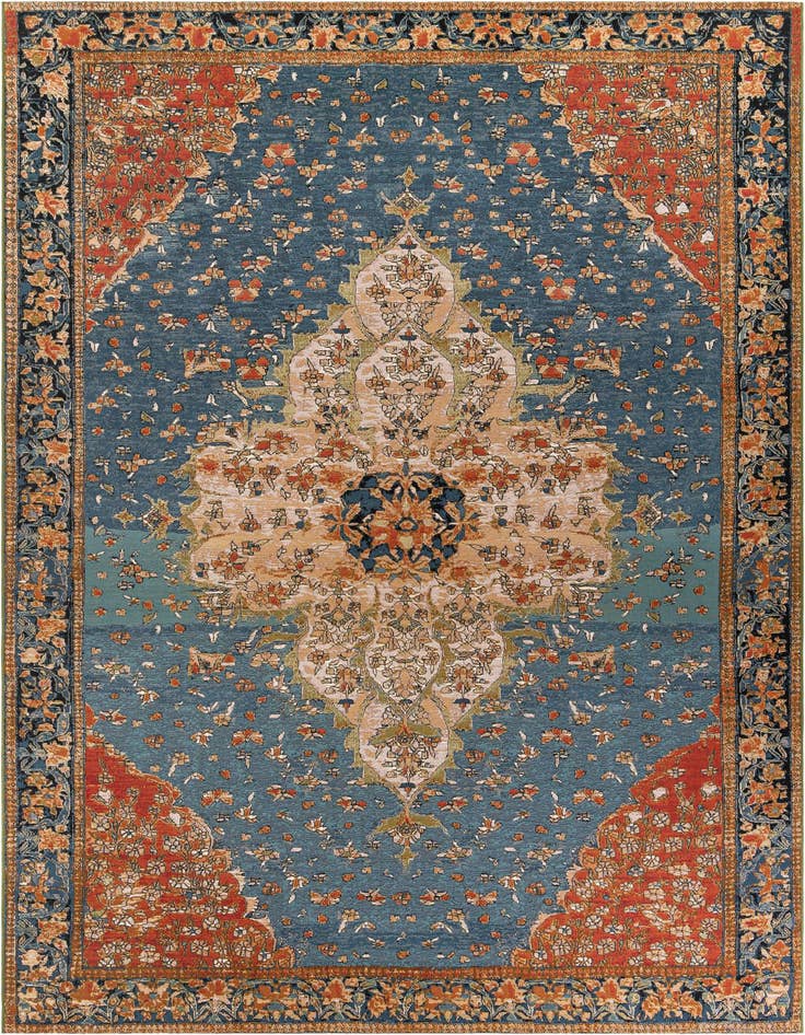 Detail image of 10' x 14' Easy-Clean Traditional Indoor / Outdoor Rug
