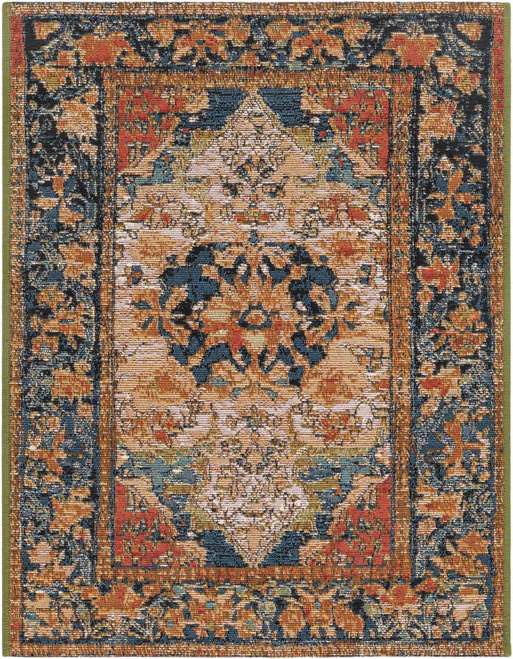 Detail image of 2' x 3' Easy-Clean Traditional Indoor / Outdoor Rug