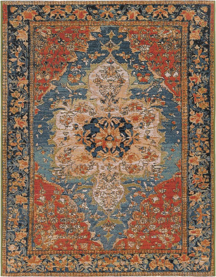 Detail image of 4' x 6' Easy-Clean Traditional Indoor / Outdoor Rug