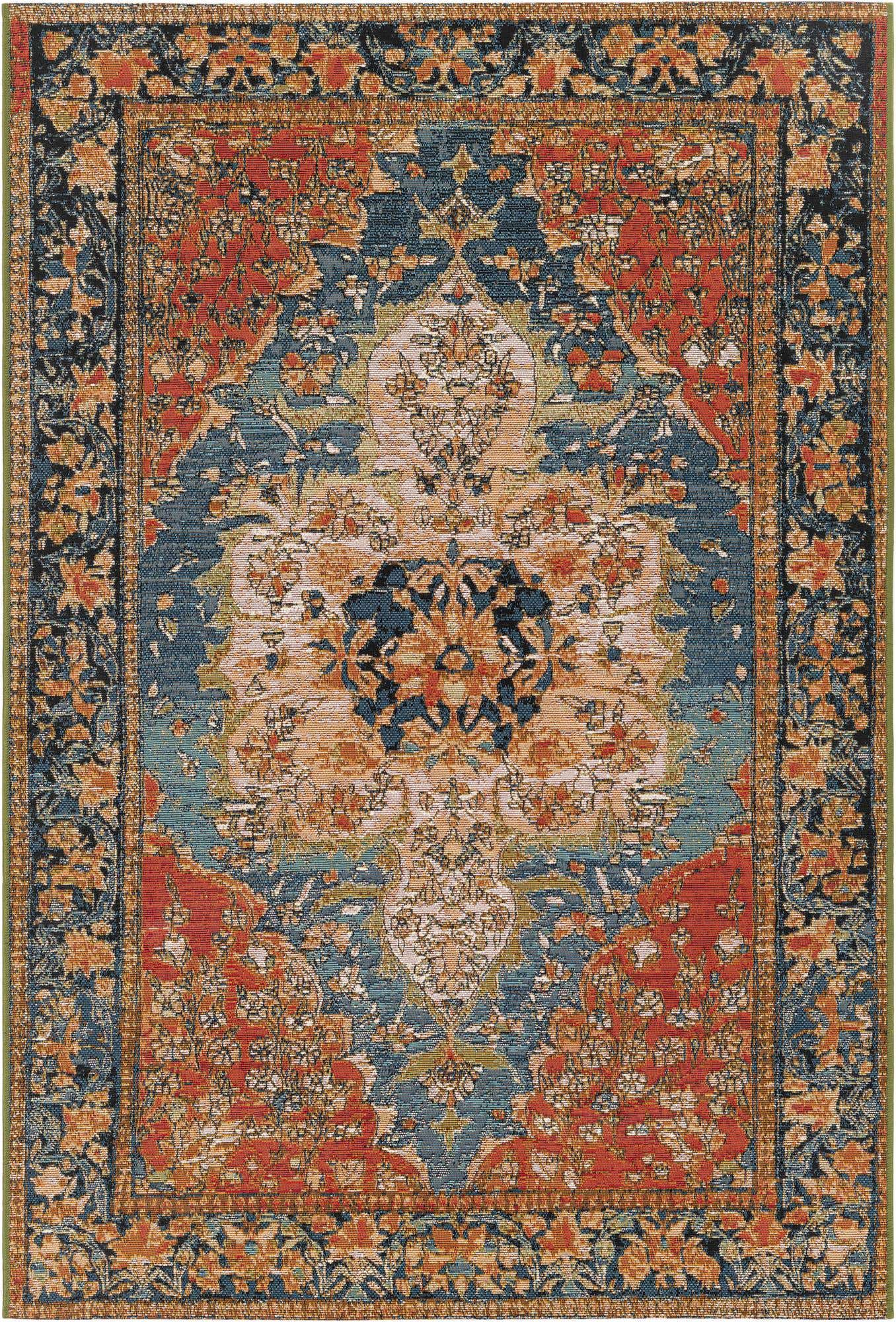 4' x 6' Easy-Clean Traditional Indoor / Outdoor Rug