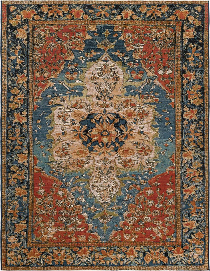 Detail image of 5' x 8' Easy-Clean Traditional Indoor / Outdoor Rug