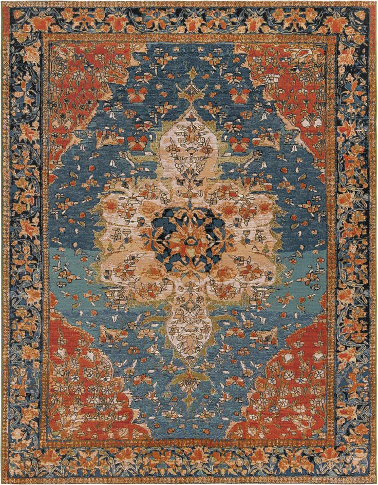 Detail image of 7' 10 x 10' Easy-Clean Traditional Indoor / Outdoor Rug