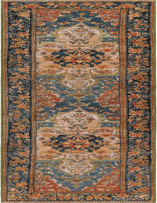 Detail image of 2' 7 x 10' Easy-Clean Traditional Indoor / Outdoor Runner Rug