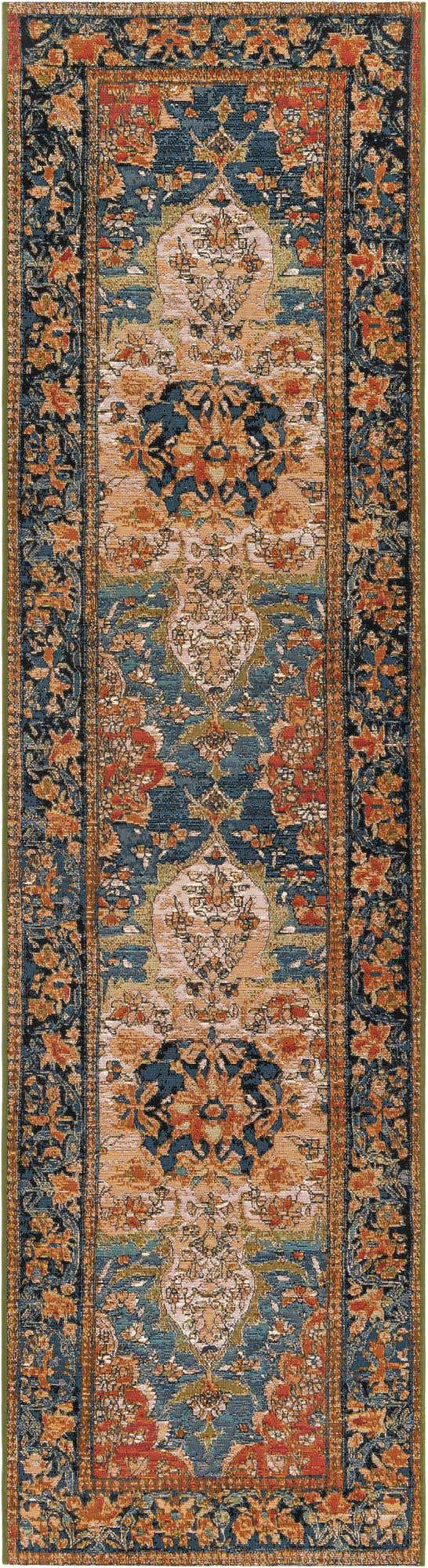 2' 7 x 10' Easy-Clean Traditional Indoor / Outdoor Runner Rug