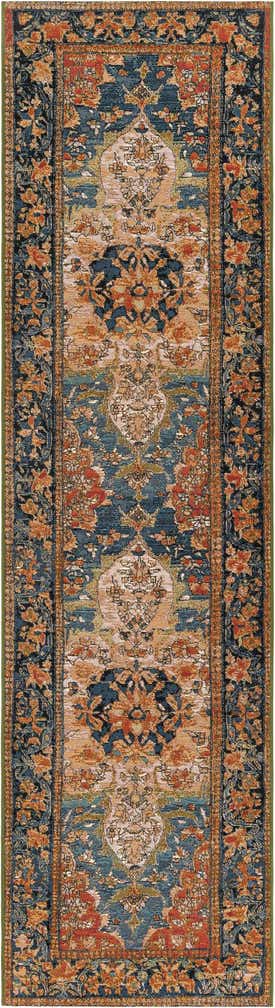 2' 7 x 10' Easy-Clean Traditional Indoor / Outdoor Runner Rug