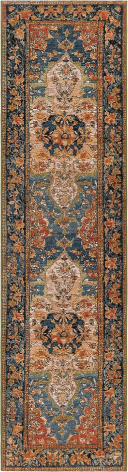 Detail image of 2' 7 x 10' Easy-Clean Traditional Indoor / Outdoor Runner Rug