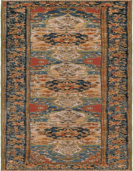 Detail image of 2' 7 x 12' Easy-Clean Traditional Indoor / Outdoor Runner Rug