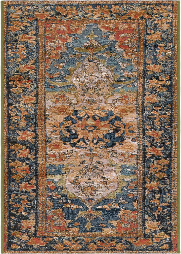 2' x 5' Easy-Clean Traditional Indoor / Outdoor Runner Rug