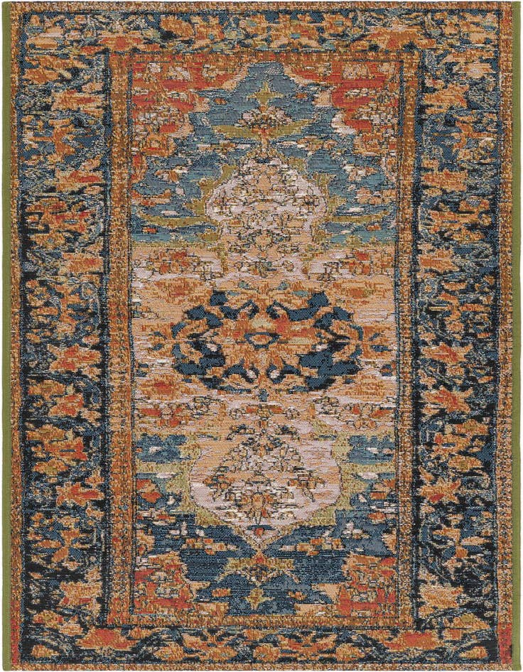 Detail image of 2' x 5' Easy-Clean Traditional Indoor / Outdoor Runner Rug